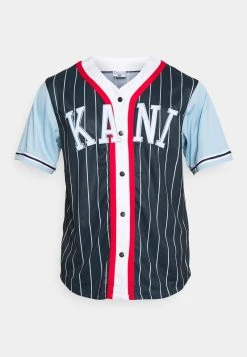 Billig ⭐ Karl Kani COLLEGE BLOCK PINSTRIPE ⚾ BASEBALL 🎉 SHIRT - Hemd - Navy, Herren ✔️ -Karl Kani Verkäufe 02f9642a7f014d138a1e70f0835428ea