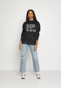 Schlussverkauf ⌛ Karl Kani BLURRY RETRO LOGO HEAVY WASHED HOODIE - Sweatshirt - Anthracite, Damen 🛒 -Karl Kani Verkäufe 0523a6499494407f89757c0174764c7b