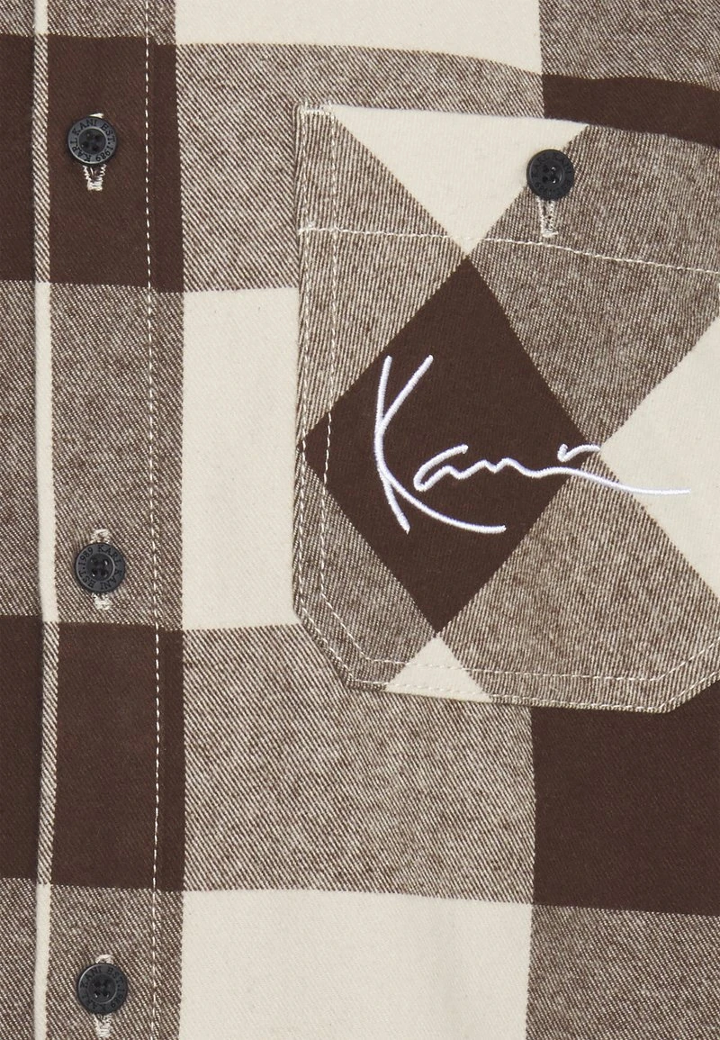 Top 10 🔔 Karl Kani CHEST SIGNATURE UNISEX - Hemd - Cream/brown 🔔 5 Top 10 🔔 Karl Kani CHEST SIGNATURE UNISEX - Hemd - Cream/brown 🔔 – Bild 3