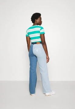 Besorgen ⭐ Karl Kani BLOCK WIDE LEG PANTS - Jeans Straight Leg - Blue, Damen 👏 -Karl Kani Verkäufe 0640b46f0606489b8d2fba5735a8b635