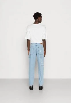 Besorgen ✨ Karl Kani RETRO TAPERED WORKWEAR - 🤩 Jeans Tapered Fit - Light Blue, Herren ⭐ -Karl Kani Verkäufe 09a8049ff2184347804ce38051d880ce