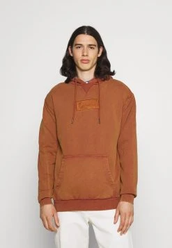 Rabatt ✨ Karl Kani SMALL SIGNATURE BOX WASHED HOODIE UNISEX - Sweatshirt - Dark Orange 😉