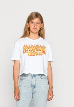 Rabatt 😀 Karl Kani SIGNATURE CROP PRINT TEE WHITE - T-Shirt Print - White, Damen ⭐