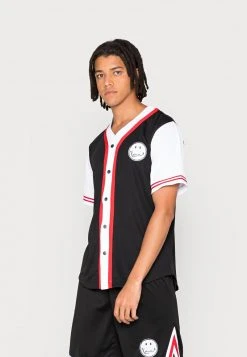 Brandneu ❤️ KARL KANI X SMILEY® OG SCRIBBLE ⚾ BASEBALL 👍 SHIRT - Hemd - Black, Herren ⭐ -Karl Kani Verkäufe 0ba4f63404c142b1878bd49a0d9a80bd