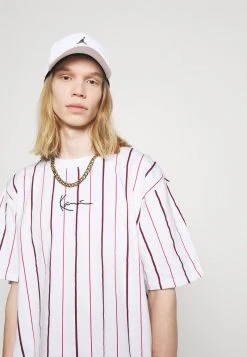 Bestpreis 🔔 Karl Kani SMALL SIGNATURE PINSTRIPE TEE - T-Shirt Print - White, Herren ❤️ -Karl Kani Verkäufe 0de2894ea81845ce89900a594ced97f9