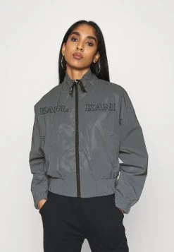 Neu ✨ Karl Kani RETRO REFLECTIVE TRACKJACKET - Leichte Jacke - Black, Damen 🔔