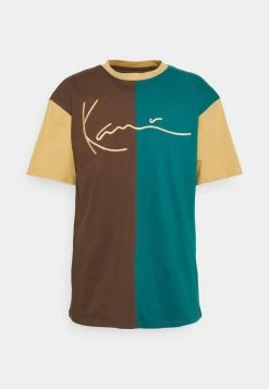 Am billigsten 🔔 Karl Kani SIGNATURE BLOCK TEE UNISEX - T-Shirt Print - Brown ❤️