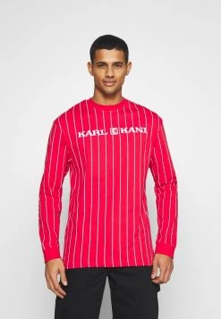 Budget 🎉 Karl Kani UNISEX RETRO PINSTRIPE - Langarmshirt - Red 👍