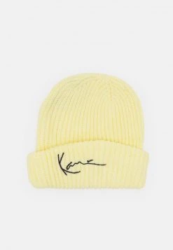 Bestpreis ✨ Karl Kani SIGNATURE FISHERMAN BEANIE UNISEX - Mütze - Light Yellow 🧨