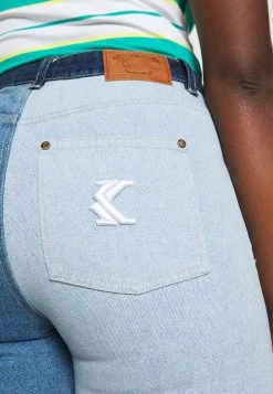 Besorgen ⭐ Karl Kani BLOCK WIDE LEG PANTS - Jeans Straight Leg - Blue, Damen 👏 -Karl Kani Verkäufe 1763a4007b6144ffa16c2b69489fcc3a