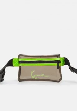 Top 10 ⌛ Karl Kani SIGNATURE TRANSPARENT WAIST BAG UNISEX - Gürteltasche - Lime ⭐