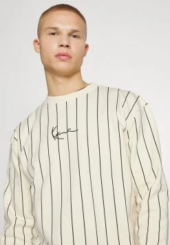 Auslauf ❤️ Karl Kani UNISEX SMALL SIGNATURE PINSTRIPE CREW - Sweatshirt - Cream 😍 -Karl Kani Verkäufe 19681e9346e643778e075b122c9f085e