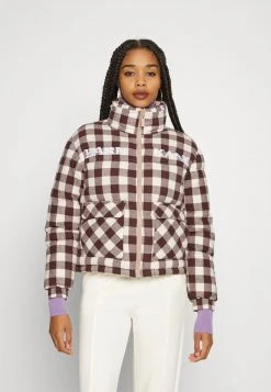 Am billigsten 👍 Karl Kani RETRO REVERSIBLE PUFFER JACKET - Winterjacke - Taupe, Damen 🎉