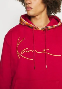Am billigsten ⭐ Karl Kani SIGNATURE PATCH HOODIE UNISEX - Sweatshirt - Dark Red 🔥 -Karl Kani Verkäufe 1b2db599a2a6459ab067a5611debf96a