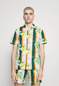 Aktion ❤️ Karl Kani CHEST SIGNATURE RESORT - Hemd - White, Herren 🌟