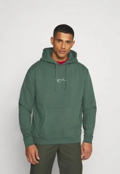 Top 10 👏 Karl Kani UNISEX SMALL SIGNATURE HOODY - Kapuzenpullover - Darkgreen 🔔