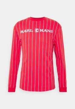 Budget 🎉 Karl Kani UNISEX RETRO PINSTRIPE - Langarmshirt - Red 👍 -Karl Kani Verkäufe 20a8c7d53a5943079ec74d63ea740547
