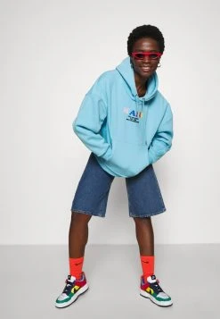 Schlussverkauf 💯 Karl Kani RETRO HOODIE - Sweatshirt - Light Blue, Damen ✔️ -Karl Kani Verkäufe 20fbd430d449497d871939334465d6e7