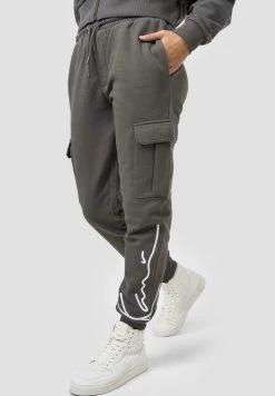 Angebote 🧨 Karl Kani SIGNATURE CARGO - Jogginghose - Dark Grey, Damen 🔥