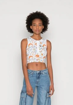 Auslauf 🎁 Karl Kani CHEST SIGNATURE CROP - Top - Multicolor, Damen ⌛
