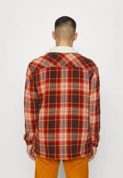 Rabatt 😍 Karl Kani CHEST SIGNATURE UNISEX - Hemd - Dark Red 👍 -Karl Kani Verkäufe 2501f46af22b41fcbaf60bbf6e1130cf