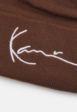 Am billigsten ✔️ Karl Kani SIGNATURE BEANIE UNISEX - Mütze - Dark Brown ⌛ -Karl Kani Verkäufe 260aebf17e814b13840204feac7fb50e