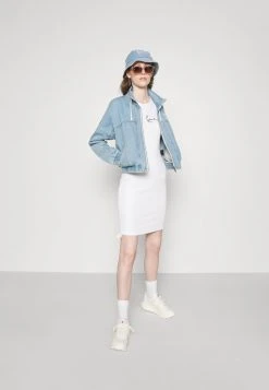 Aktion ✨ Karl Kani SMALL SIGNATURE GATHERED DRESS - Etuikleid - White, Damen 🤩 -Karl Kani Verkäufe 26bc5e8fc25b4fbdac4ae91411ae5140