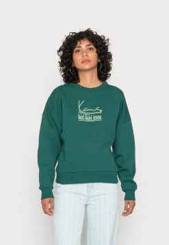 Budget ✨ Karl Kani SIGNATURE CREW - Sweatshirt - Green, Damen 🔥