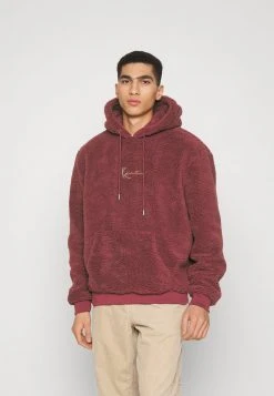 Beste Bewertungen von ⭐ Karl Kani SIGNATURE HOODIE UNISEX - Kapuzenpullover - Dark Red 🔔