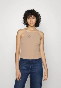 Budget 🛒 Karl Kani SMALL SIGNATURE - Top - Taupe, Damen ✨