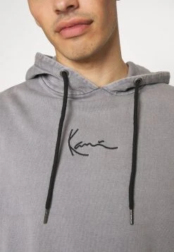 Bester Verkauf ⭐ Karl Kani UNISEX SMALL SIGNATURE OS HOODIE BLEACHED - Sweatshirt - Grey ⌛ -Karl Kani Verkäufe 281e0d54ac25411cab7e878b2be2be96
