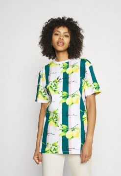 Coupon ⌛ Karl Kani SMALL SIGNATURE TEE - T-Shirt Basic - White, Damen 🔔