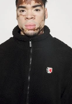 Coupon 🤩 Karl Kani SIGNATURE BLOCK JACKET UNISEX - Fleecejacke - Black 🔥 -Karl Kani Verkäufe 33b912eb31d44966a3f8b30e17454d2e