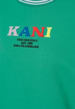 Am billigsten ❤️ Karl Kani RETRO COLLEGE CREW - Sweatshirt - Dark Mint, Damen 🎁 -Karl Kani Verkäufe 38e2919527604520b4c4e386952386f2