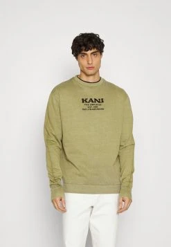 Blitzangebot ✔️ Karl Kani RETRO WASHED CREW UNISEX - Sweatshirt - Dark Green ✨