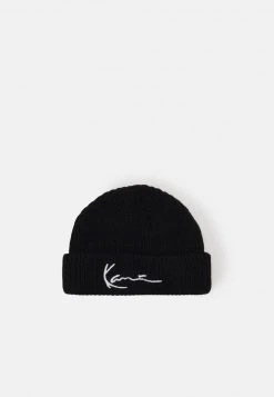 Auslauf ⌛ Karl Kani SIGNATURE FISHERMAN BEANIE - Mütze - Black, Unisex 🥰