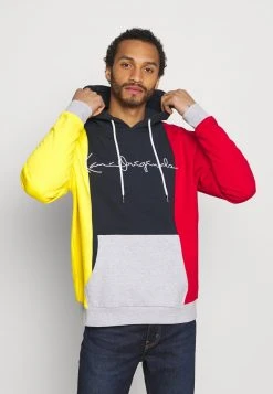Budget ⭐ Karl Kani ORIGINALS BLOCK HOODIE - Sweatshirt - Navy, Herren 😍