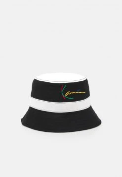 Blitzangebot 😀 Karl Kani SIGNATURE PINSTRIPE BUCKET HAT UNISEX - Hut - Black ❤️
