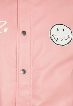 Brandneu 😀 KARL KANI X SMILEY® BLOCK SCRIBBLE COLLEGE JACKET UNISEX - Kunstlederjacke - Rose 👍 -Karl Kani Verkäufe 416ca13a122a490cb5cca7a9da6af815