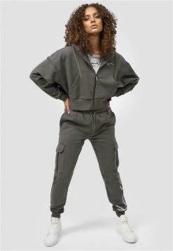 Angebote ⭐ Karl Kani Kapuzenpullover - Dark Grey, Damen 🔔