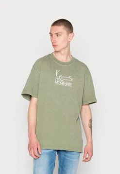 Beste Bewertungen von 🤩 Karl Kani SIGNATURE TEE UNISEX - T-Shirt Print - Military Green 🥰