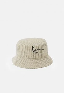 Aktion 😉 Karl Kani SIGNATURE FUZZY BUCKET HAT UNISEX - Hut - Sand 😀