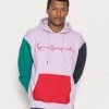 Brandneu 🔔 Karl Kani UNISEX ORIGINALS BLOCK HOODIE - Sweatshirt - Lilac 💯