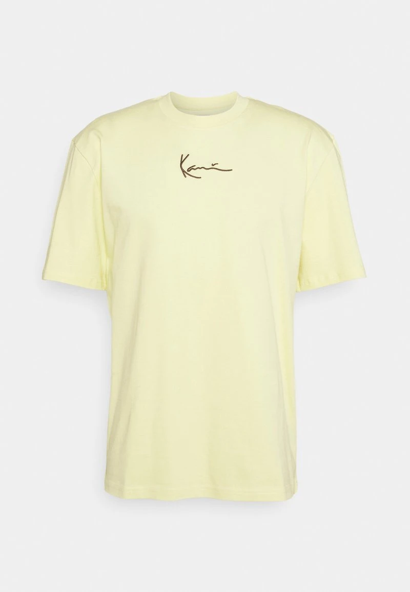 Angebote 🤩 Karl Kani UNISEX SMALL SIGNATURE TEE - T-Shirt Print - Light Yellow ✨ 6 Angebote 🤩 Karl Kani UNISEX SMALL SIGNATURE TEE - T-Shirt Print - Light Yellow ✨ – Bild 4