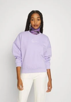 Bestes Angebot 👍 Karl Kani SMALL SIGNATURE CREW - Sweatshirt - Purple, Damen ❤️