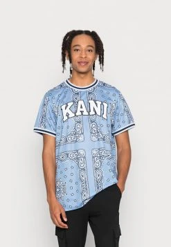 Neu 🤩 Karl Kani UNISEX SERIF TEE - T-Shirt Print - Blue ⭐
