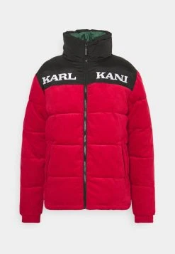 Neu 👍 Karl Kani UNISEX RETRO REVERSIBLE PUFFER JACKET - Winterjacke - Dark Red 😀