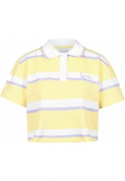 Bester Verkauf 👍 Karl Kani SIGNATURE STRIPE - Poloshirt - Light Yellow /purple, Damen 🎉