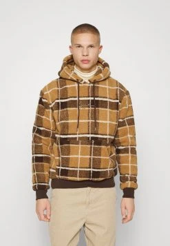 Blitzangebot ⭐ Karl Kani SIGNATURE TEDDY CHECK HOODIE UNISEX - Kapuzenpullover - Brown 🛒