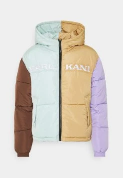 Coupon 😍 Karl Kani RETRO BLOCK HOODED PUFFER JACKET - Winterjacke - Sand, Damen ⌛ -Karl Kani Verkäufe 55b674bcce67480c98ebba19c0b655b2